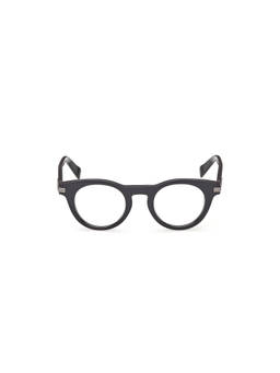 Ermenegildo Zegna - Grey Acetate Full Rim Round Men Frame (EZ5325 46 020) (46)