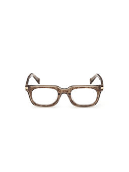 Ermenegildo Zegna - Brown Acetate Full Rim Rectangle Men Frame (EZ5328 50 050) (50)