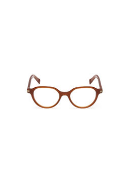 Ermenegildo Zegna - Brown Acetate Full Rim Round Men Frame (EZ5329 50 045) (50)