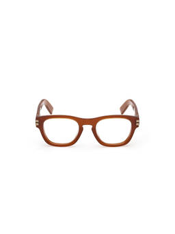 Ermenegildo Zegna - Brown Acetate Full Rim Square Men Frame (EZ5331 51 045) (51)