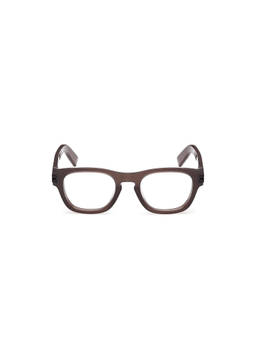 Ermenegildo Zegna - Brown Acetate Full Rim Square Men Frame (EZ5331 51 048) (51)