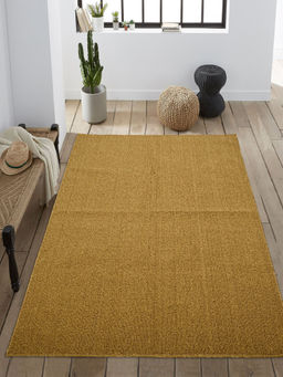 Saral Home - Gold Polypropylene Anti Skid Carpet - 180X270 cm