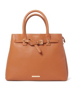 Forever New - Tatum Buckle Tote Bag - Tan