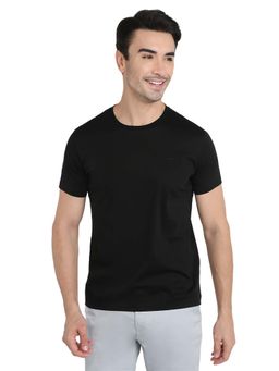 ColorPlus - Black Pure Cotton Regular Fit T-Shirt