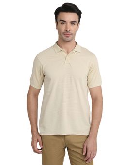 Raymond - Light Fawn Modal Blend Regular Fit Polo T-Shirt