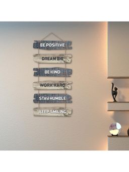 eCraftIndia - Inspirational Quotes Wooden Wall Hanging Decor- Be Positive Kind Dream Big