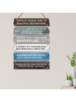 eCraftIndia - Inspirational Quotes Wooden Wall Hanging for Living Room Bedroom Home Decor