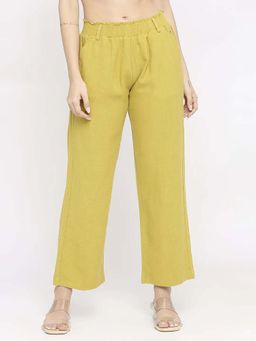 Spykar - Green Straight Leg Casual Trouser For Women