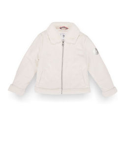 U.S. POLO ASSN. - Girls Suede Solid Jacket - White