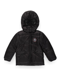 U.S. POLO ASSN. - Boys Sunglasses Hood Puffer Jacket - Black