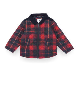 U.S. POLO ASSN. - Boys Check Quilted Jacket - Red