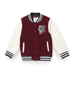 U.S. POLO ASSN. - Boys Chuck Varsity Bomber Jacket - Red
