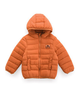 U.S. POLO ASSN. - Boys Lightweight Puffer Jacket - Orange