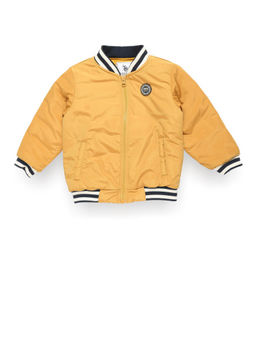 U.S. POLO ASSN. - Boys Stripe Detail Bomber Jacket - Yellow