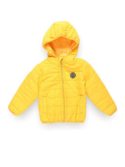 U.S. POLO ASSN. - Boys Solid Hooded Puffer Jacket - Yellow