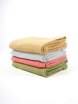 Doctor Towels - Pack of 4 Aloevera Double Cloth Bath Towel (M)