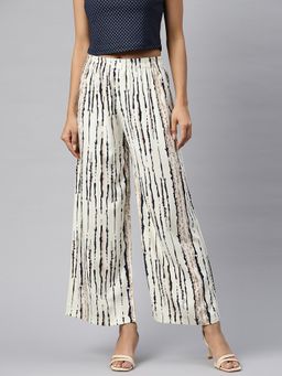 Readiprint - Women Cotton Fabric Cream Palazzo