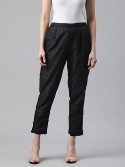 Readiprint - Cotton Fabric Black Womens Pants