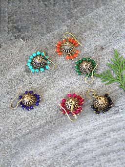 Yellow Chimes - Gold-Toned Contemporary Jhumkas Earrings