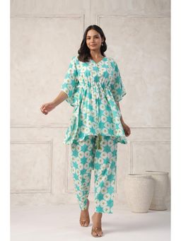 GANGA GRACE - Green Printed Co-Ord Set