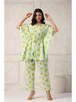 GANGA GRACE - Green Printed Co-Ord Set