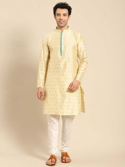 Amodh by Kisah - Men Beige Kurta