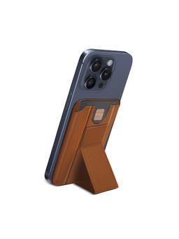 GRIPP - MagSafe Card Holder with Stand - Brown