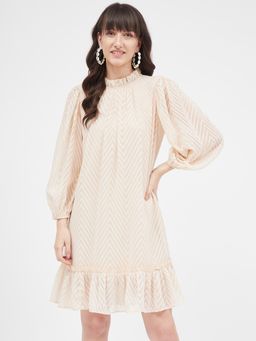 Kibo - Beige Polyester Dress