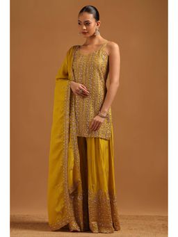 Soch - Green Embellished/Sequined V-Neck Co-ord Set