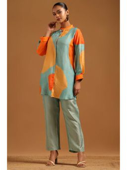 Soch - Multi-Color Abstract Mandarin Neck Co-ord Set