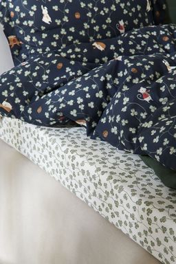 H&M - Multi-Color Patterned Cotton Fitted Sheet