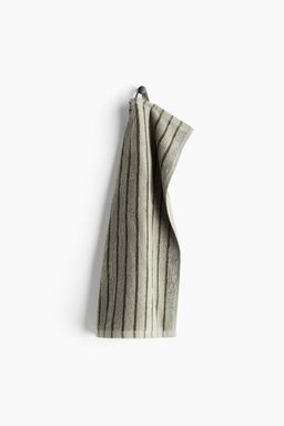 H&M - Green Striped Guest Towel