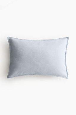 H&M - Blue Linen-Blend Cushion Cover