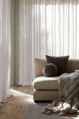 H&M - White 1-Pack Wide Linen-Blend Curtain Length