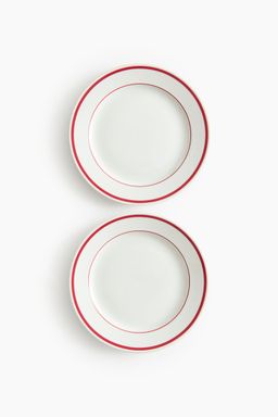 H&M - Multi-Color 2-Pack Porcelain Mid Plates