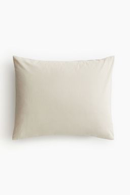 H&M - Beige Cotton Pillowcase