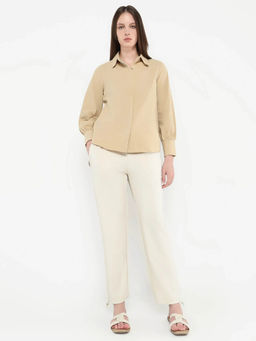 RAREISM - Gumushane Primary Off White Straight Trousers