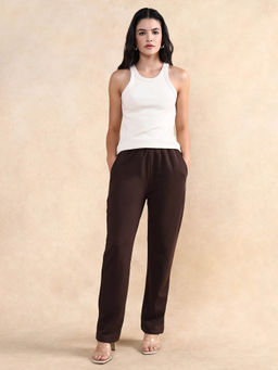 RAREISM - Trunky Primary Brown Straight Trousers