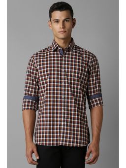 Louis Philippe - Men Multi-Color Slim Fit Check Full Sleeves Casual Shirt