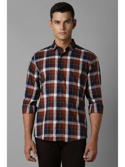 Louis Philippe - Men Multi-Color Slim Fit Check Full Sleeves Casual Shirt