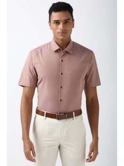 Peter England - Men Pink Regular Fit Formal Shirt