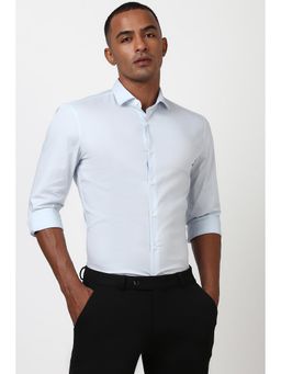 Peter England - Men Blue Super Slim Fit Formal Shirt