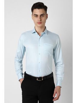 Van Heusen - Men Blue Regular Fit Full Sleeves Formal Shirt