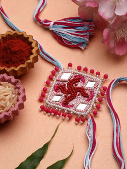 Moedbuille - Handcrafted Silk Multi Strand Rakhi