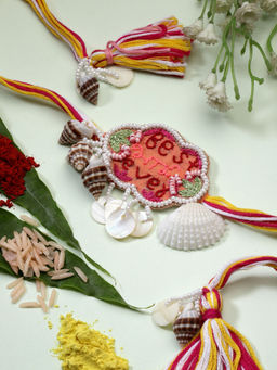 Moedbuille - Handcrafted Silk Multi Strand Rakhi