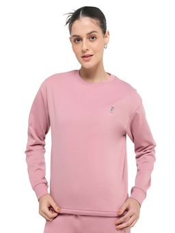 Hunnit - Pink Crew Neck Full Sleeves Pull On Sweatshirt