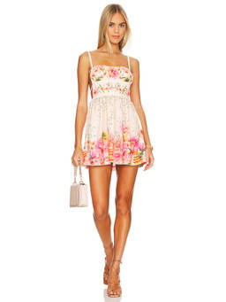 Agua Bendita - x REVOLVE Women's Floral Print Back Cut-Out Mini Dress Multi-Color