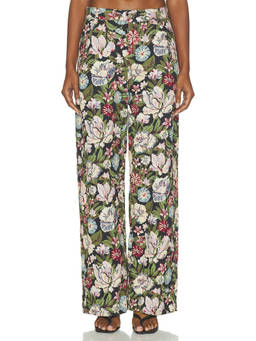 Agua Bendita - Amanai Women's Mid-Waist Wide-Leg Palazzo Pants Multi-Color