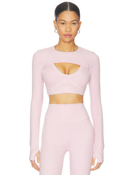 Astoria - Women's Stretch Thumbhole Bolero Shrug Pink