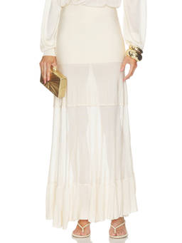 Altuzarra - Gorrell Women's Tiered Maxi Skirt Off White